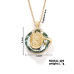 Multicolored Our Lady Crystal Necklaces
