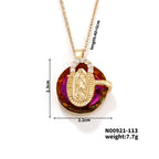 Multicolored Our Lady Crystal Necklaces