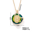 Multicolored Our Lady Crystal Necklaces
