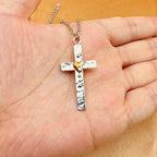 Dual-Tone Cross Necklace