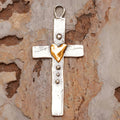 Dual-Tone Cross Necklace