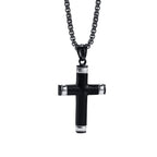 Multi-Color Cross Necklace with Scripture