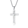Three-Color Radiant Cross Pendant