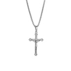 Tri-Color Jesus Crucifix Necklace