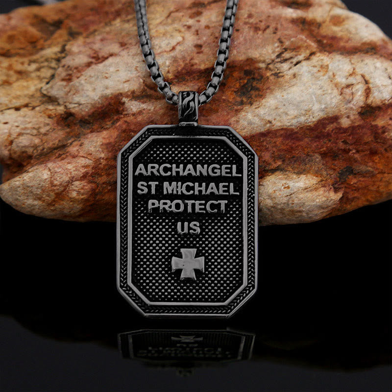 Classic Style St. Michael the Archangel Protection Stainless Steel