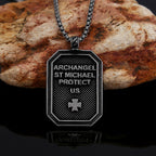 Classic Style St. Michael the Archangel Protection Stainless Steel