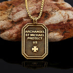 Classic Style St. Michael the Archangel Protection Stainless Steel