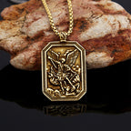 Classic Style St. Michael the Archangel Protection Stainless Steel