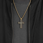 Multi-Style Two-Tone Cross Necklace