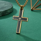 Multi-Style Two-Tone Cross Necklace