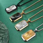 Stylish Two-Tone Cross Necklace