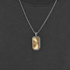Stylish Two-Tone Cross Necklace