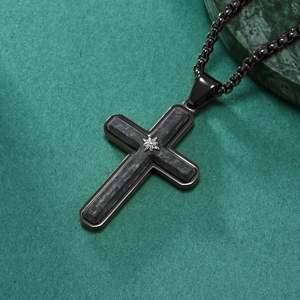 Two-Tone Cross Necklace