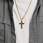 Two-Tone Cross Necklace