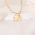 Golden Cross, Mountain & Mustard Seed Pendant Necklace