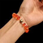 Sacred Pumpkin Beads Autumn Prayer Bracelet