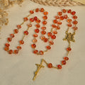 Pumpkin-Shaped Beads Rosary, Bracelet
