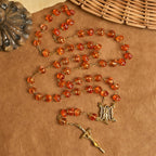 Pumpkin-Shaped Beads Rosary, Bracelet