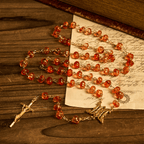 Pumpkin-Shaped Beads Rosary, Bracelet
