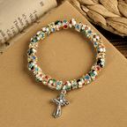 Handcrafted Cloisonné Beads Timeless Faith Bracelet