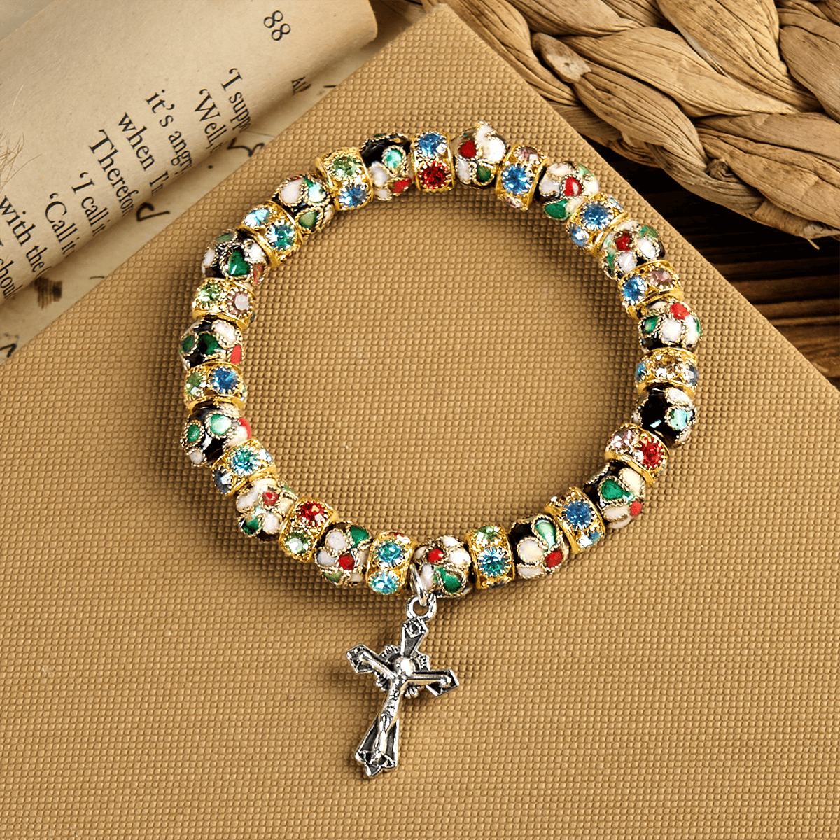 Handcrafted Cloisonné Beads Timeless Faith Bracelet