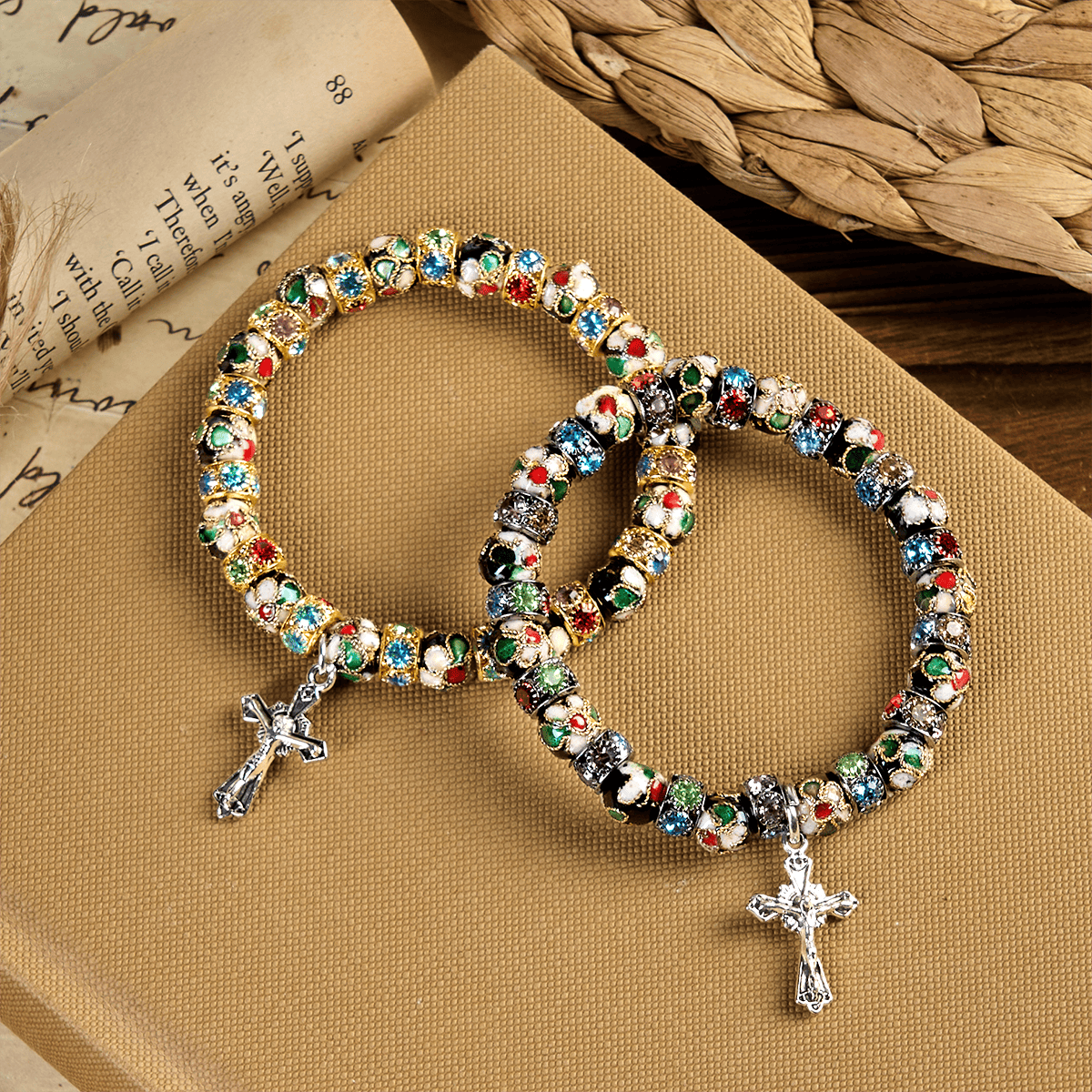 Handcrafted Cloisonné Beads Timeless Faith Bracelet