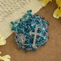 Wings of Devotion Shimmering Blue Butterfly Prayer Bracelet, Animal