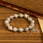 Light Grey Tabby Cat Prayer Rosary