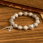 Light Grey Tabby Cat Prayer Rosary