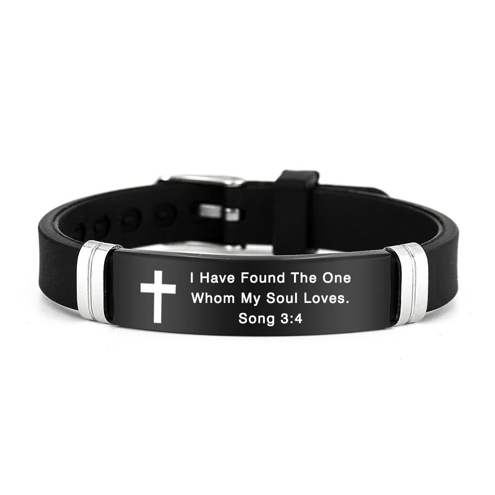 Multi-Styled Motivational Cross Bracelet with Bible Verses