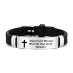 Multi-Styled Motivational Cross Bracelet with Bible Verses