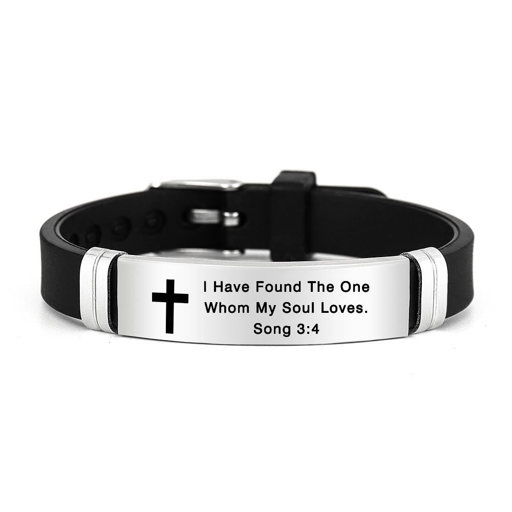 Multi-Styled Motivational Cross Bracelet with Bible Verses