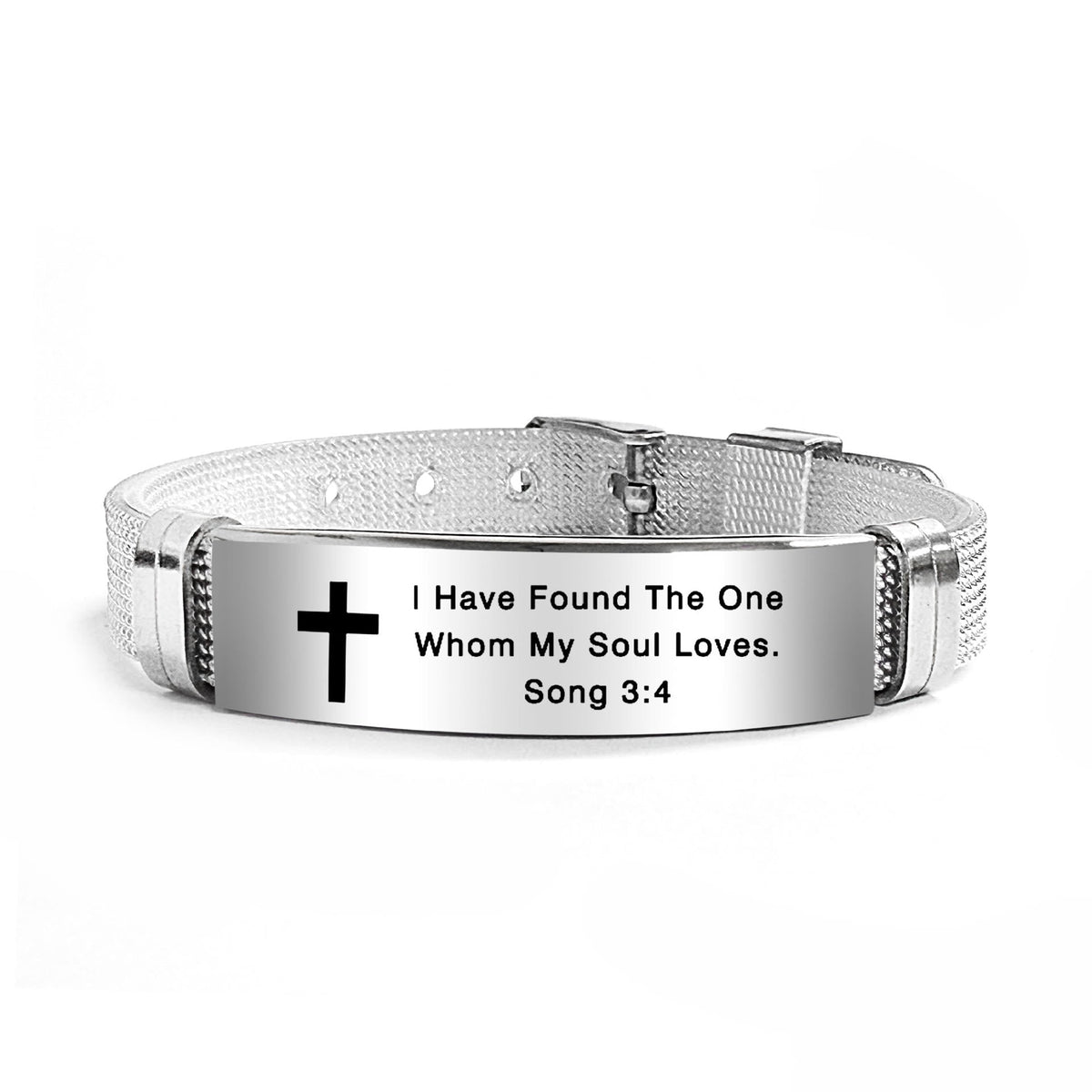 Multi-Styled Motivational Cross Bracelet with Bible Verses