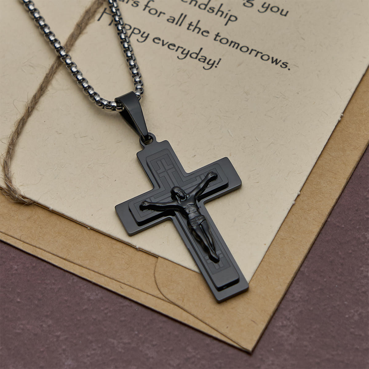 Classic Jesus Crucifix Pendant Necklace