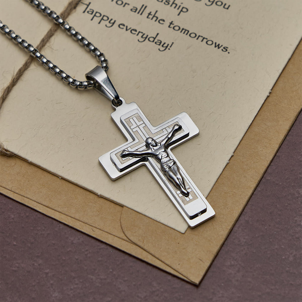 Classic Jesus Crucifix Pendant Necklace