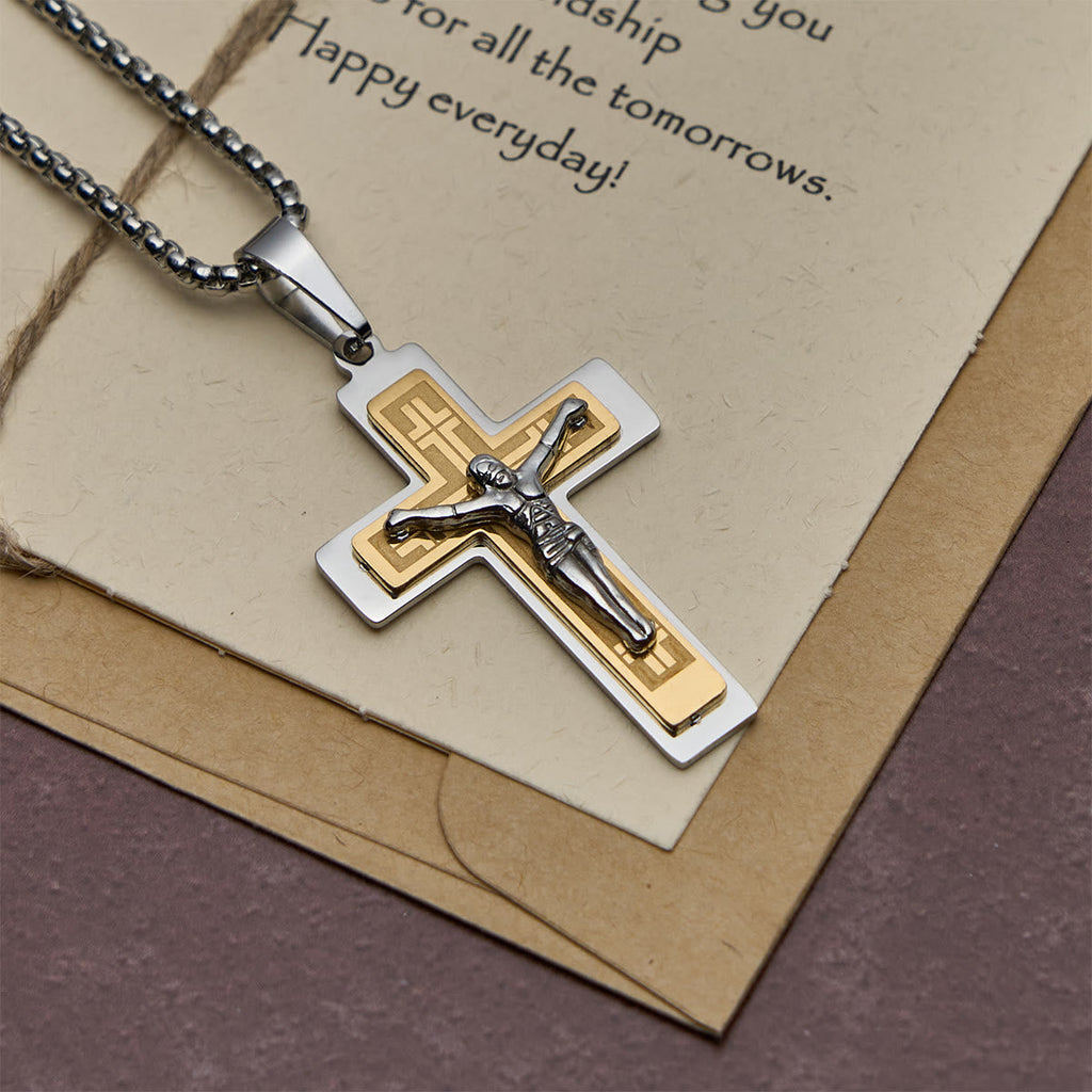 Classic Jesus Crucifix Pendant Necklace