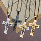 Classic Jesus Crucifix Pendant Necklace