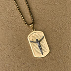 Modern Layered Faith Lord's Prayer Crucifix Necklace