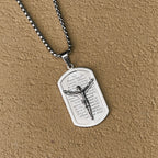Modern Layered Faith Lord's Prayer Crucifix Necklace