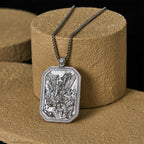 Classic Style St. Michael the Archangel Protection Stainless Steel