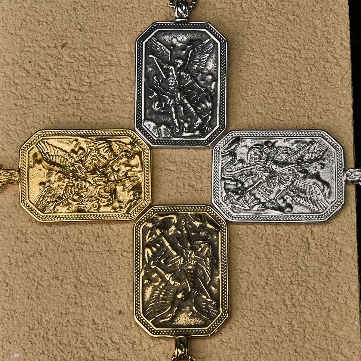 Classic Style St. Michael the Archangel Protection Stainless Steel