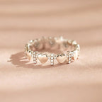 Heart & Zircon Faith Ring
