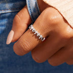 Heart & Zircon Faith Ring