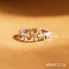 Heart & Zircon Faith Ring