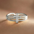 Sparkling Cross Ring