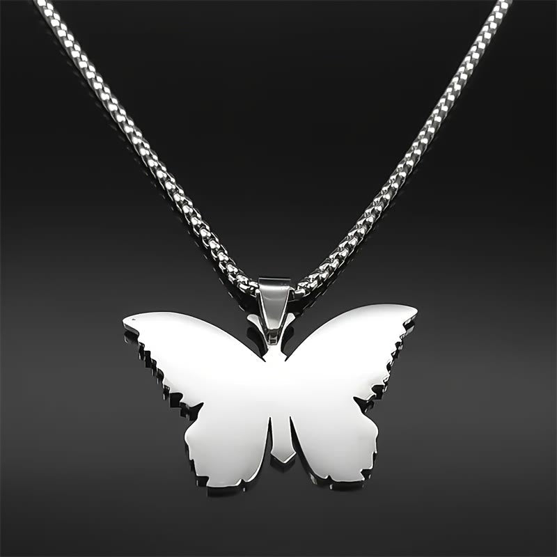 Psalm 46:10 Butterfly Cross Necklace