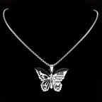 Psalm 46:10 Butterfly Cross Necklace
