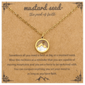 Minimalist Mustard Seed Mountain Necklace