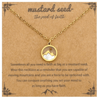Minimalist Mustard Seed Mountain Necklace