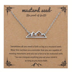 Minimalist Mustard Seed Mountain Necklace